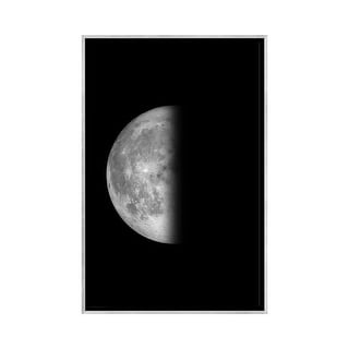 iCanvas "Last Quarter Moon - Black" by GetYourNerdOn Framed - Bed Bath